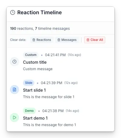 Send messages to the EngageTime timeline
